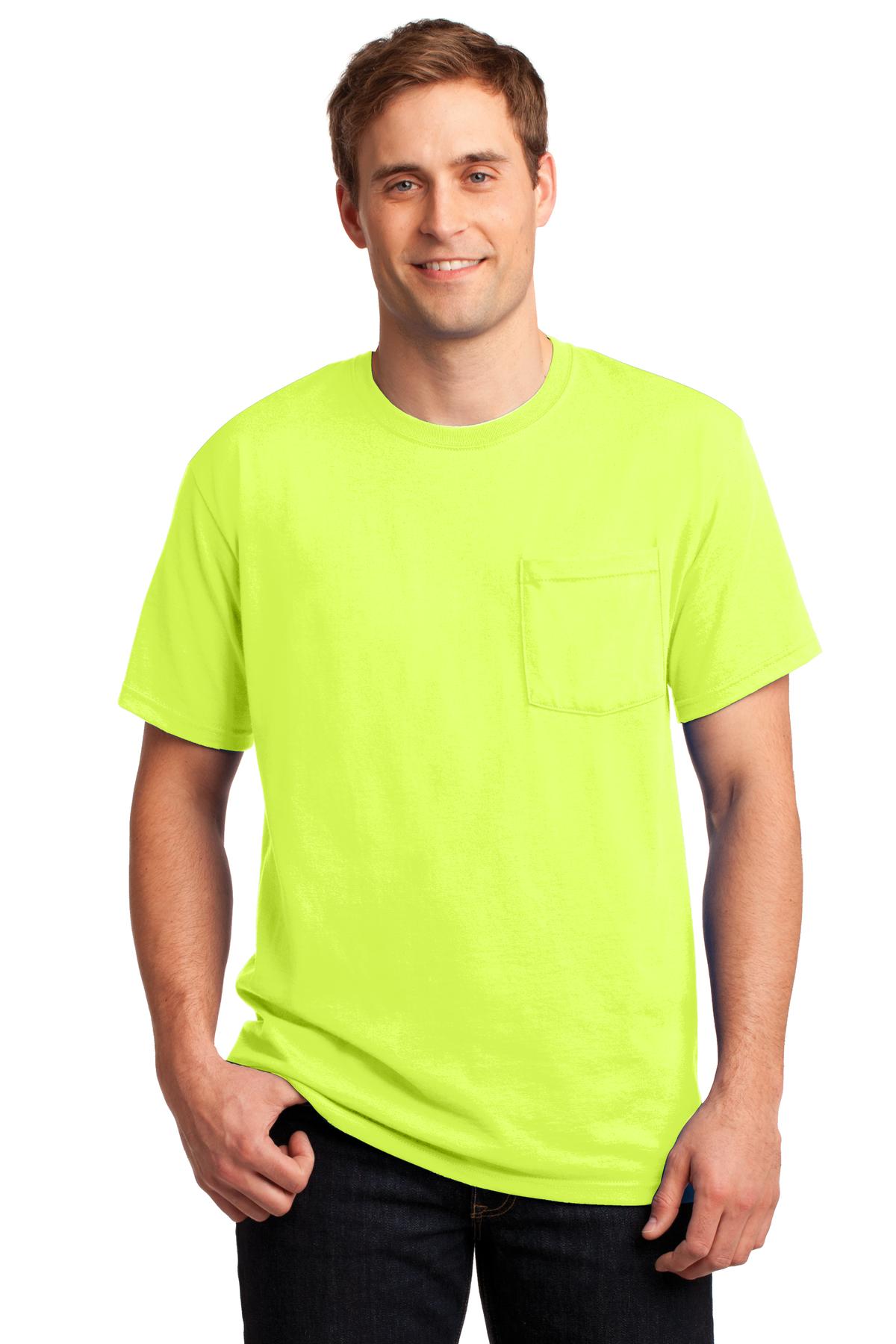 JERZEES® -  Dri-Power® 50/50 Cotton/Poly Pocket T-Shirt.  29MP