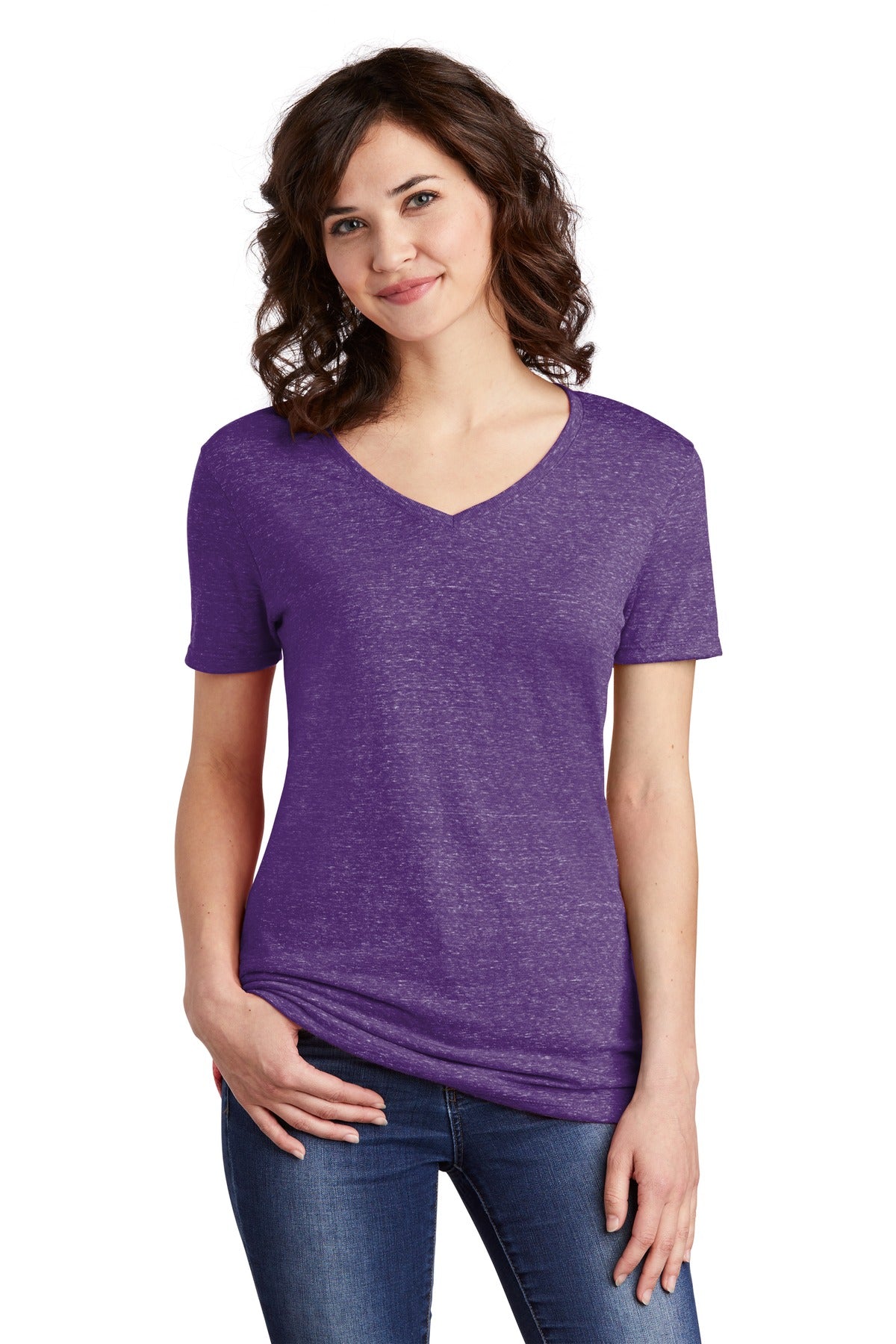 JERZEES ® Ladies Snow Heather Jersey V-Neck T-Shirt 88WV