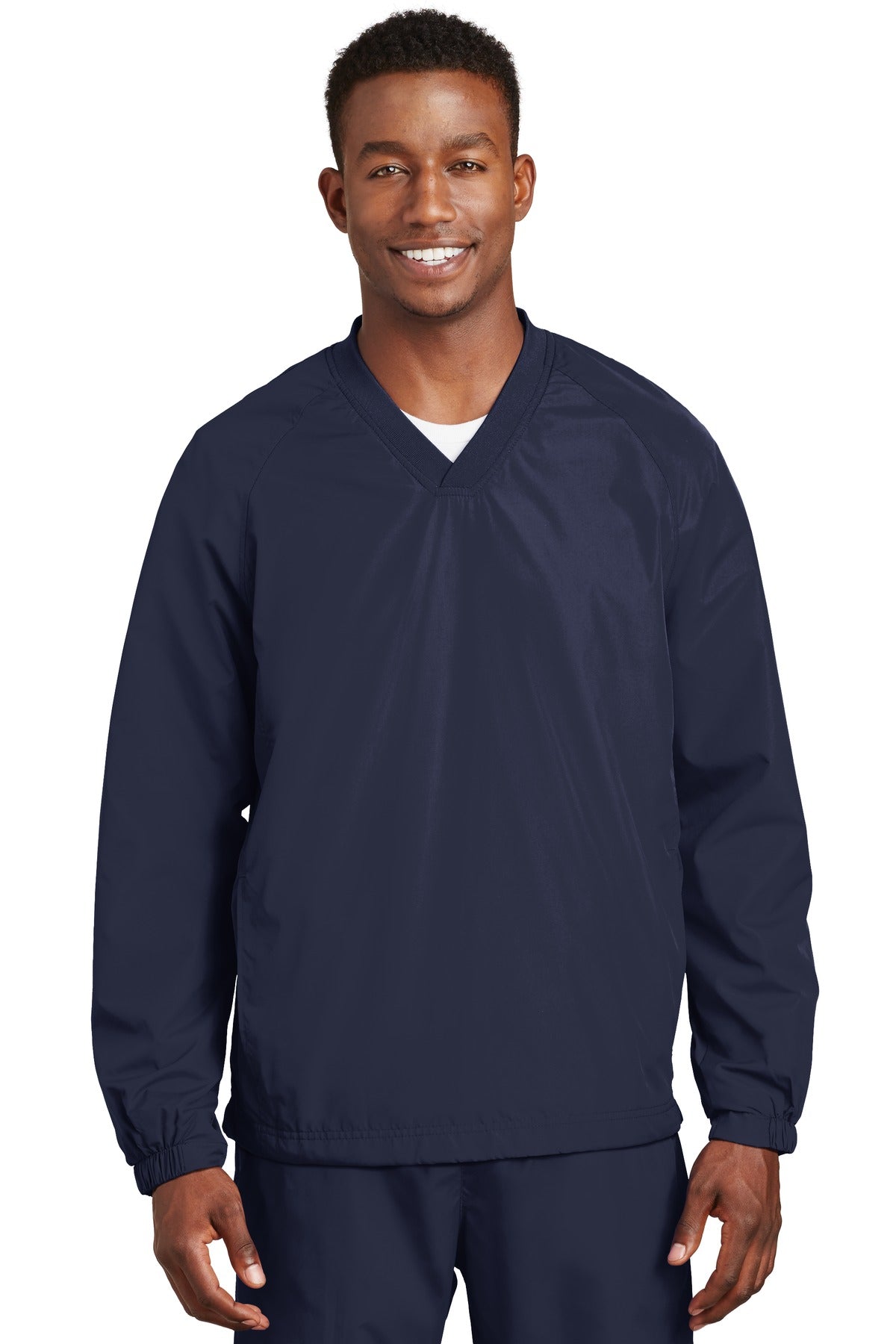 Sport-Tek® V-Neck Raglan Wind Shirt. JST72