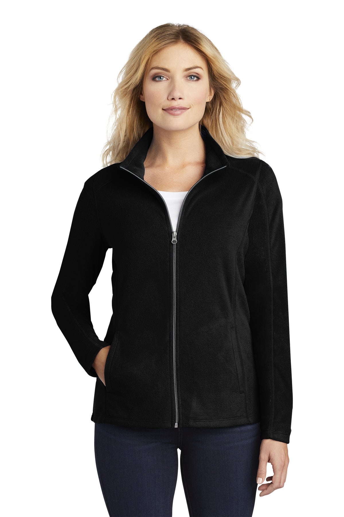 Port Authority® Ladies Microfleece Jacket. L223