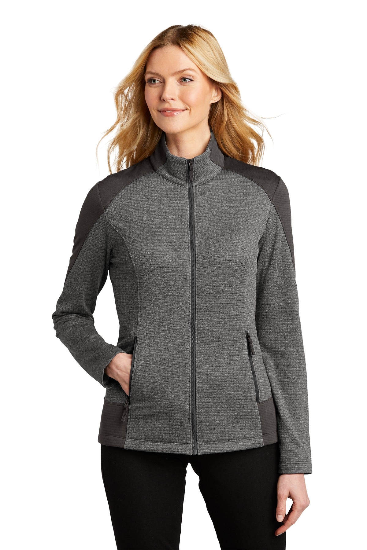 Port Authority ® Ladies Grid Fleece Jacket. L239