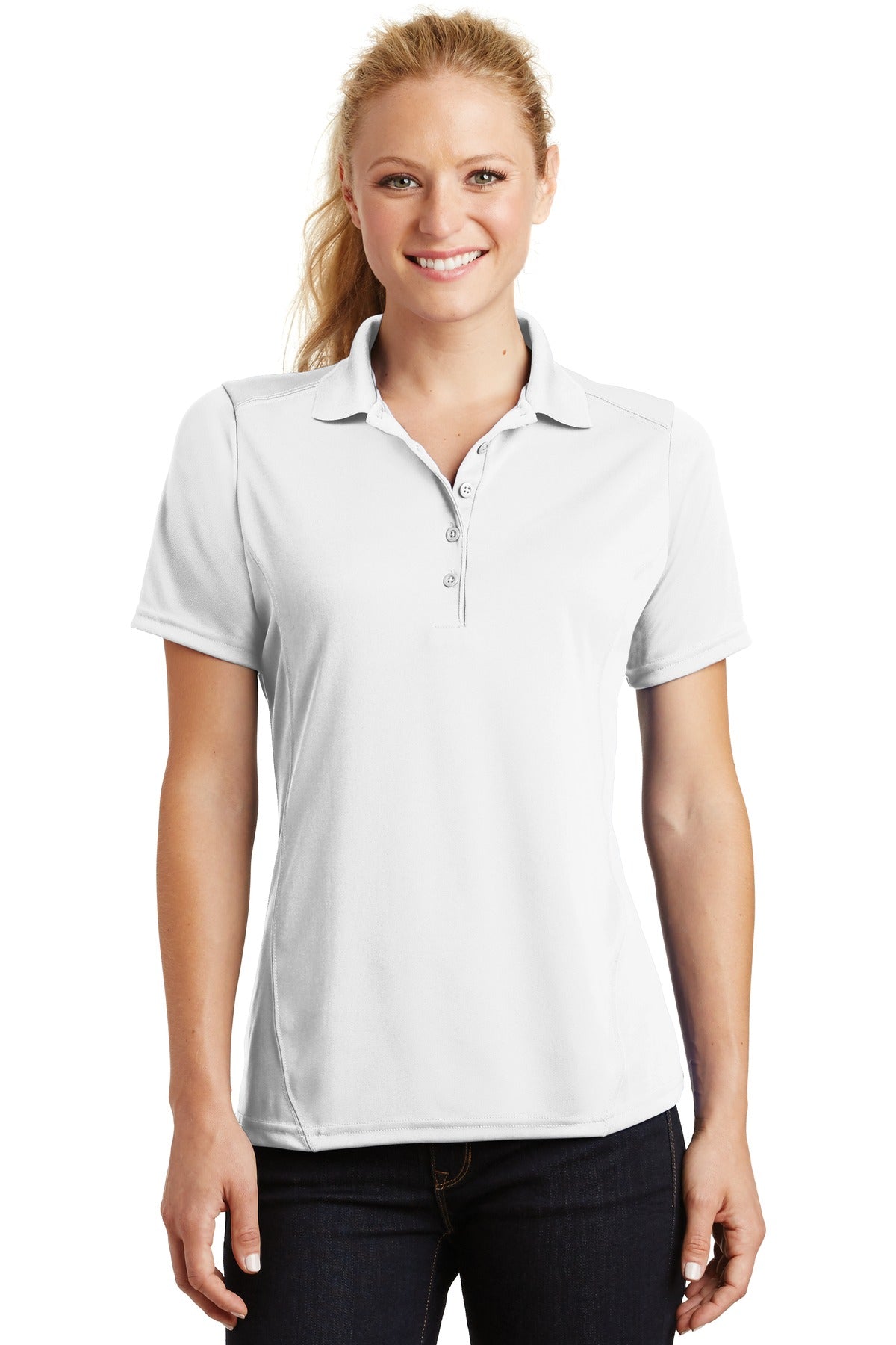 Sport-Tek® Ladies Dry Zone® Raglan Accent Polo. L475