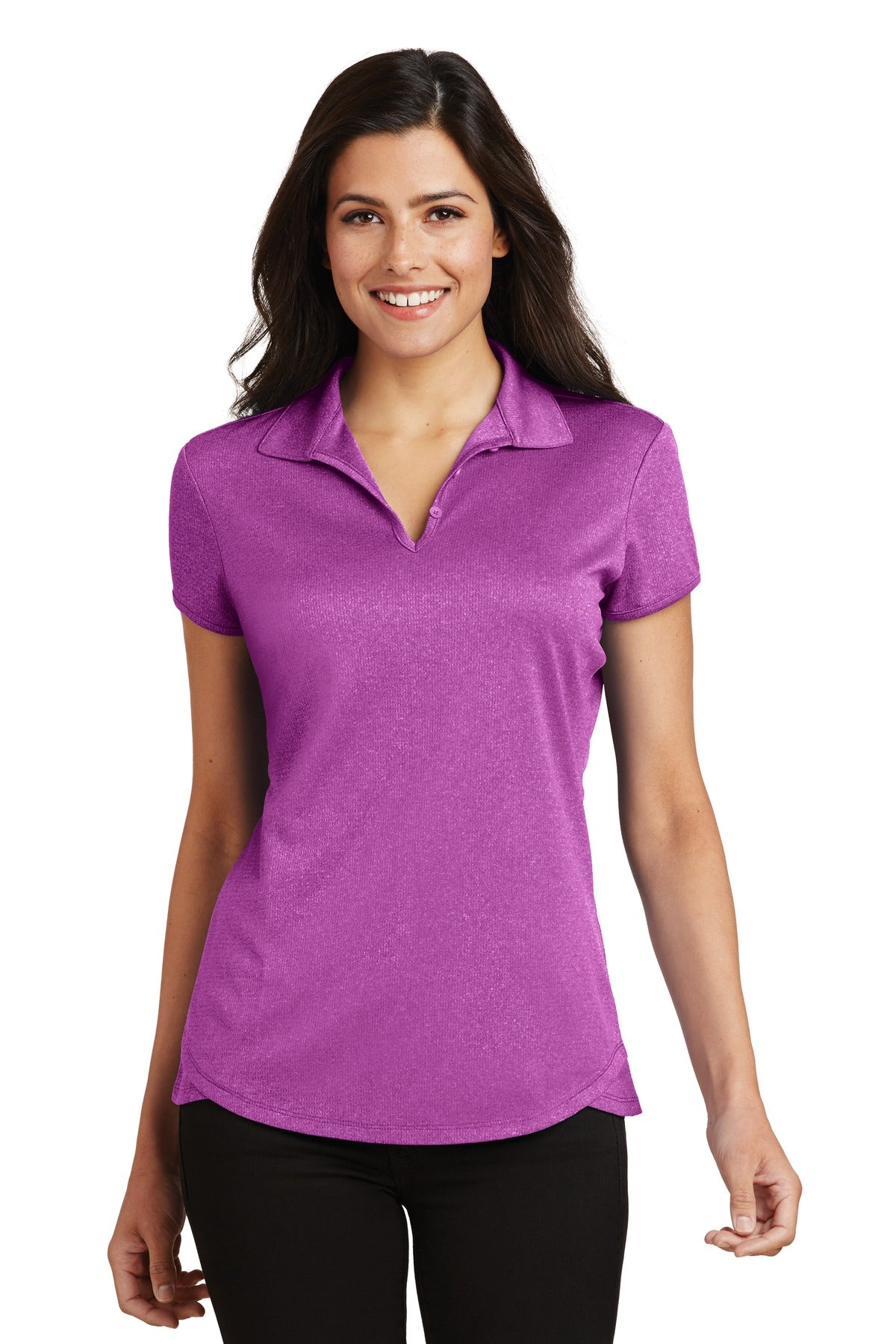 Port Authority® Ladies Trace Heather Polo. L576