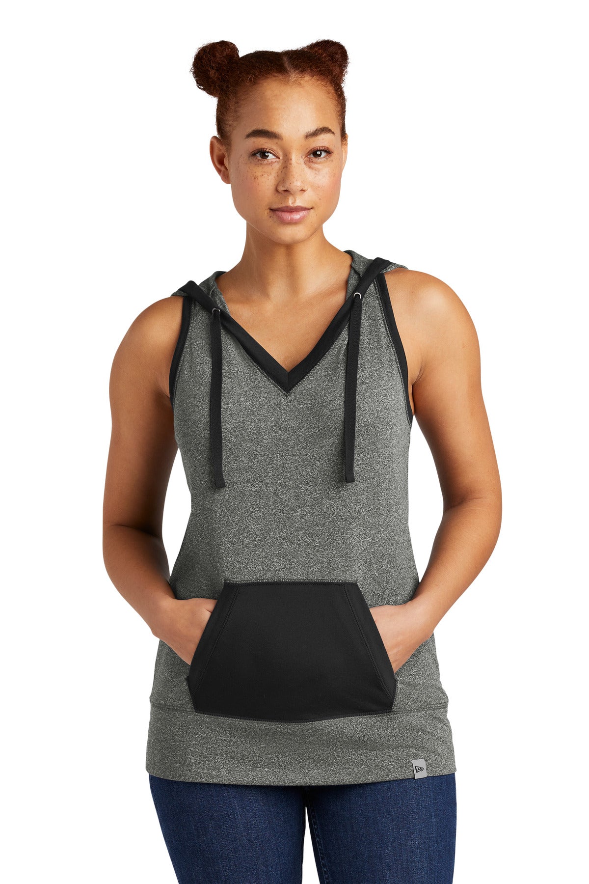 New Era ® Ladies Heritage Blend Hoodie Tank. LNEA106