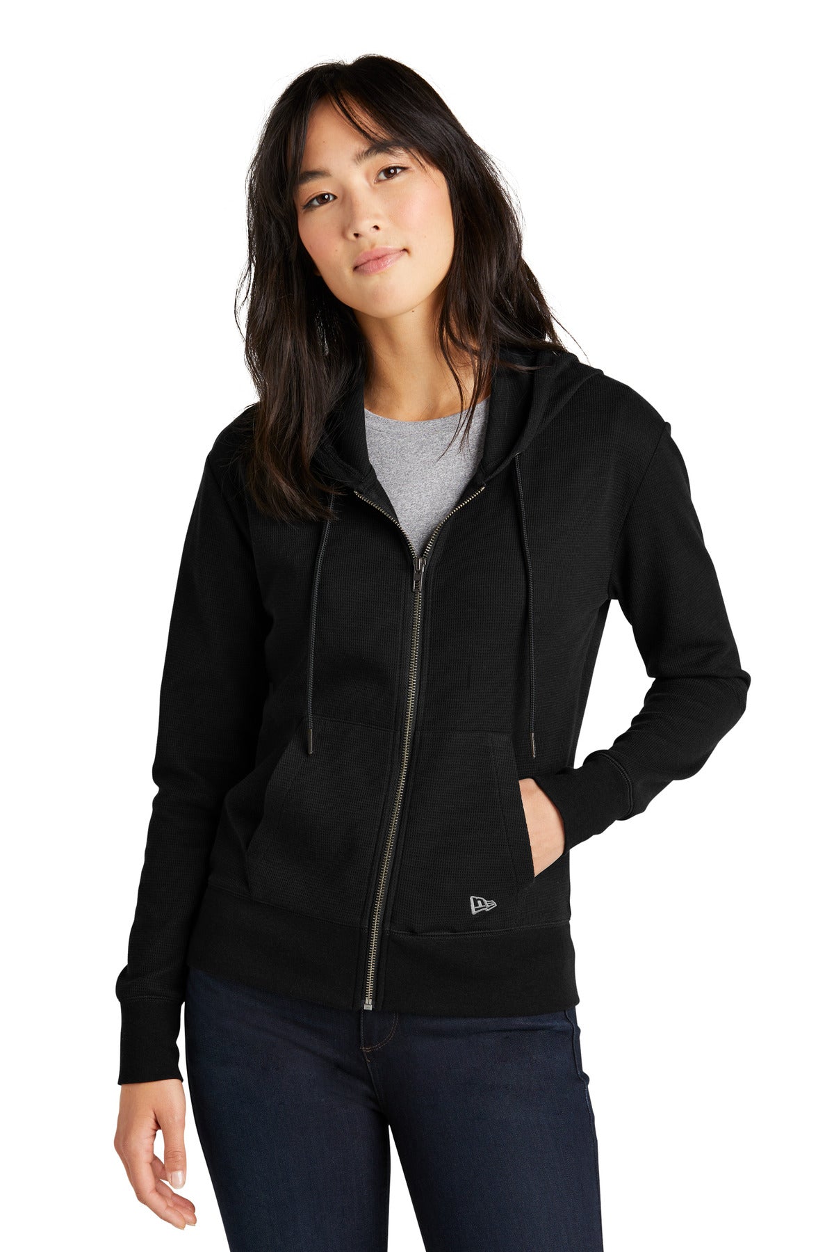 New Era® Ladies Thermal Full-Zip Hoodie LNEA141