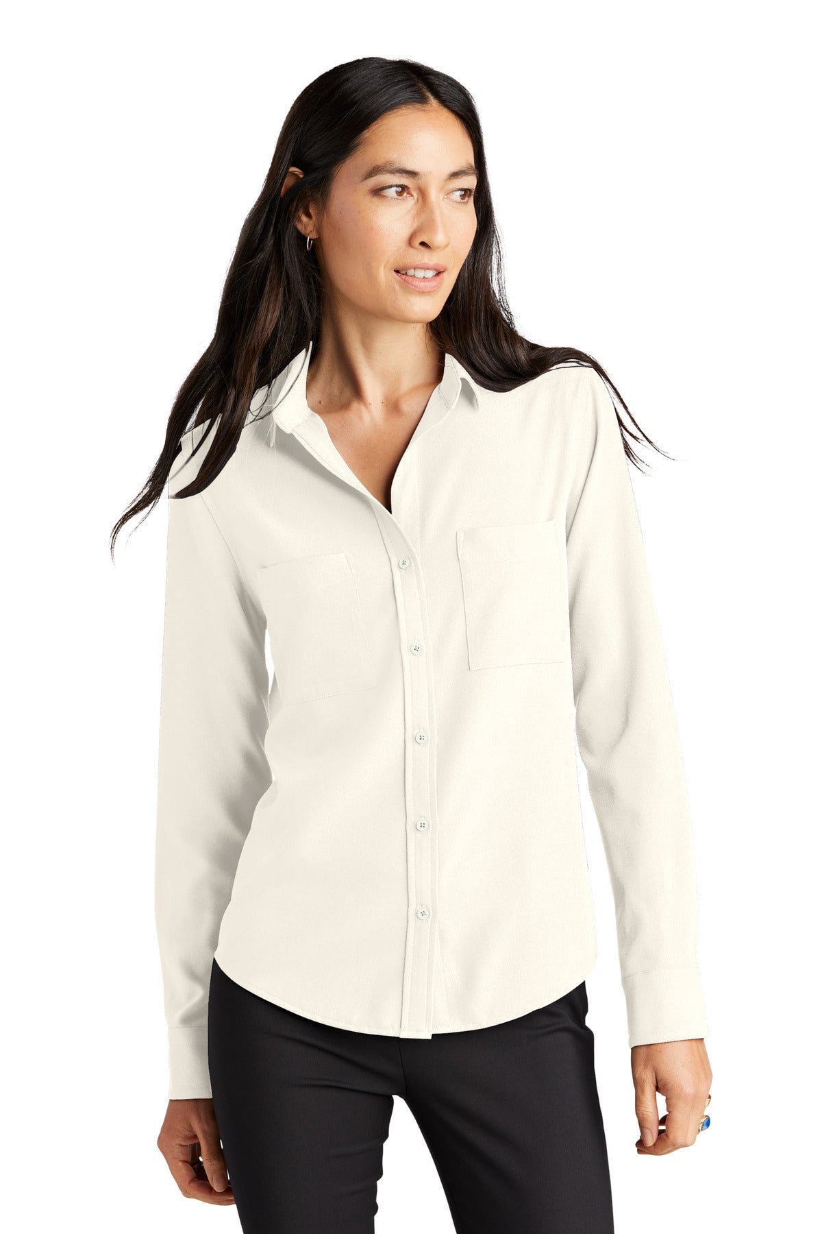 Mercer+Mettle™ Women's Stretch Crepe Long Sleeve Camp MM2013