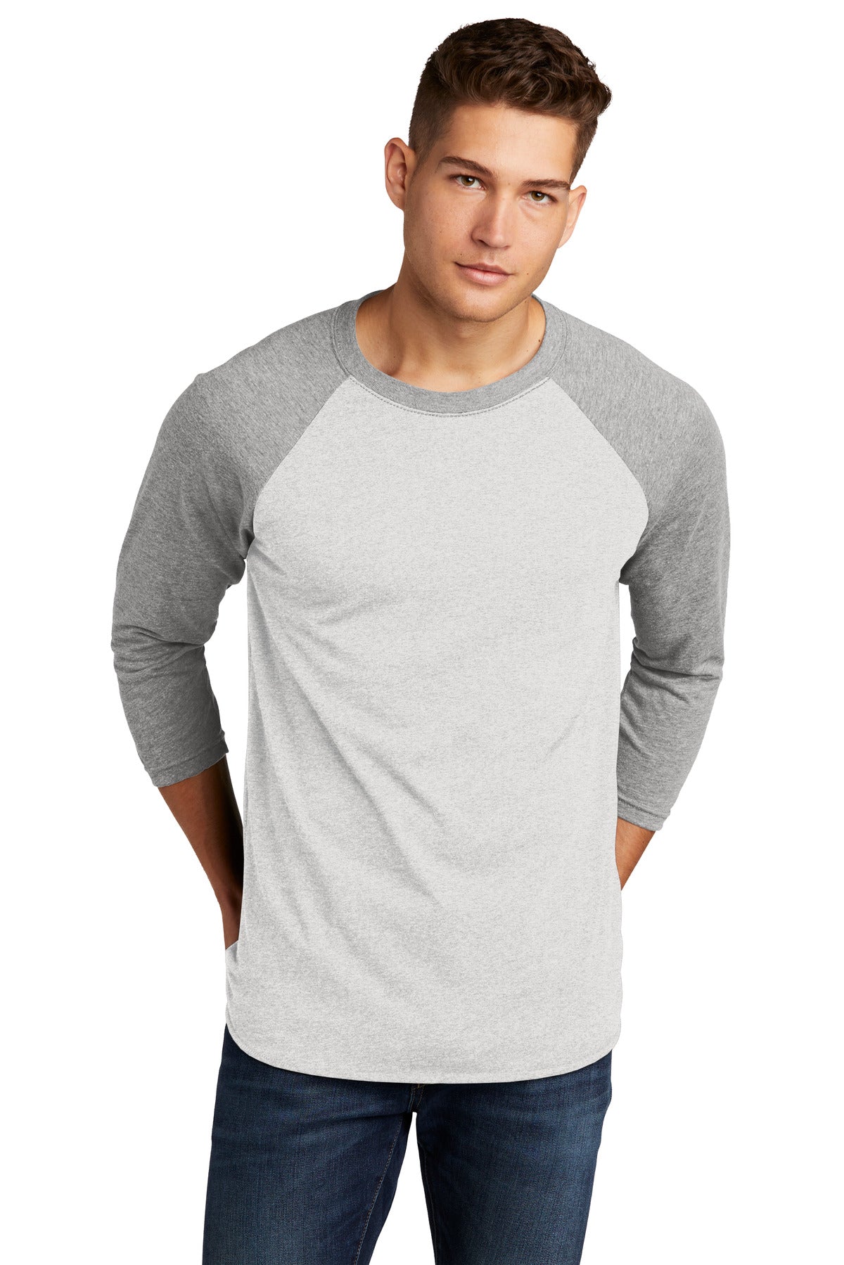 Next Level Apparel®   Unisex Tri-Blend 3/4-Sleeve Raglan Tee. NL6051