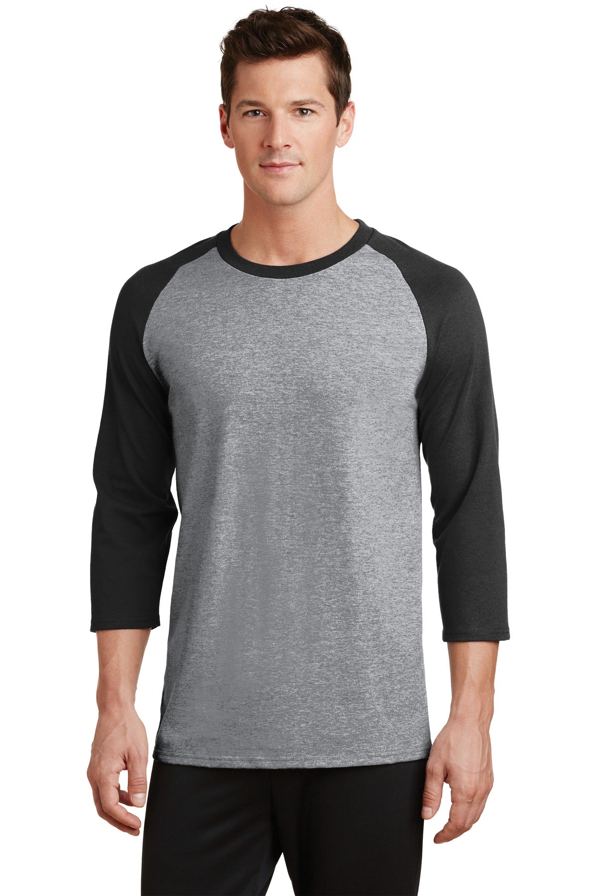 Port & Company® Core Blend 3/4-Sleeve Raglan Tee. PC55RS